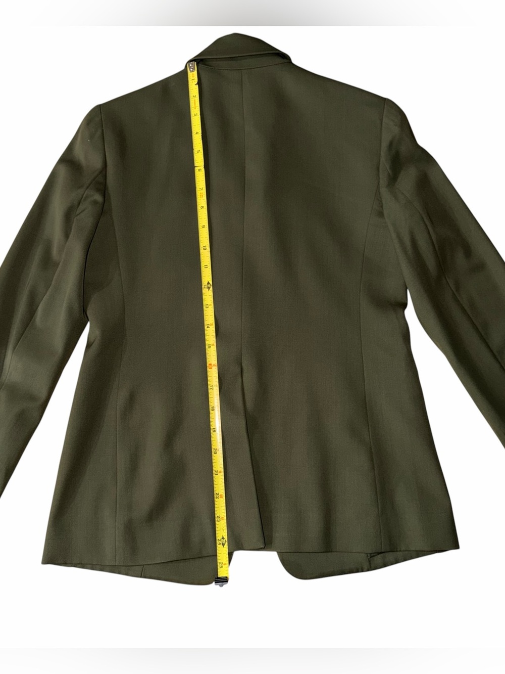 Everlane Italian GoWeave One Button Blazer Olive Green Size 0 Career Jacket - Picture 9 of 9